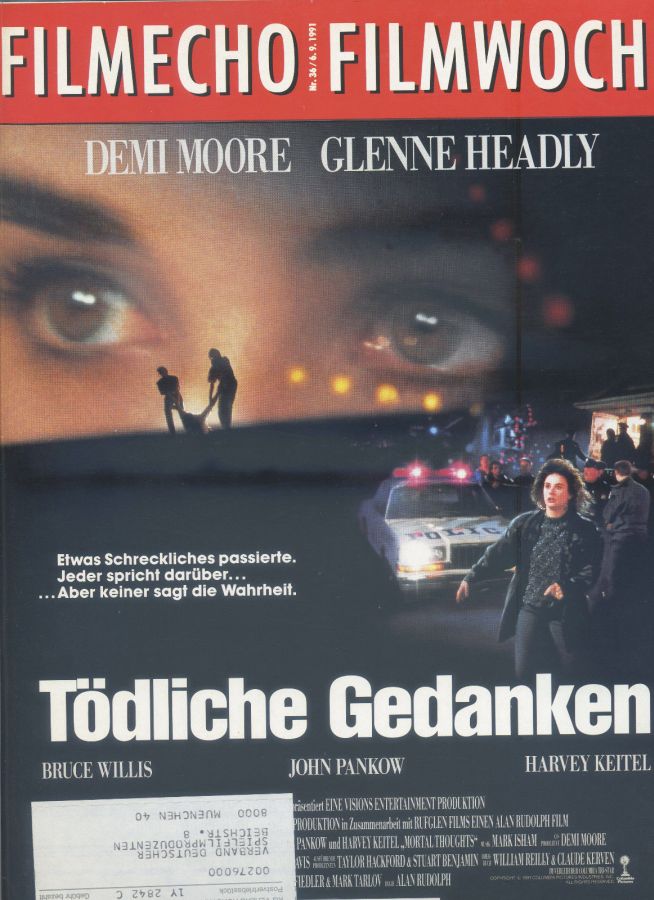 FILM-ECHO FILMWOCHE magazine side cover Issue 36 6 September 1991
