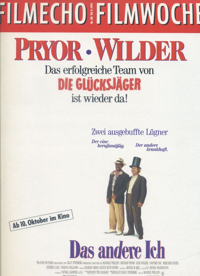FILM-ECHO FILMWOCHE magazine side cover Issue 38 20 September 1991