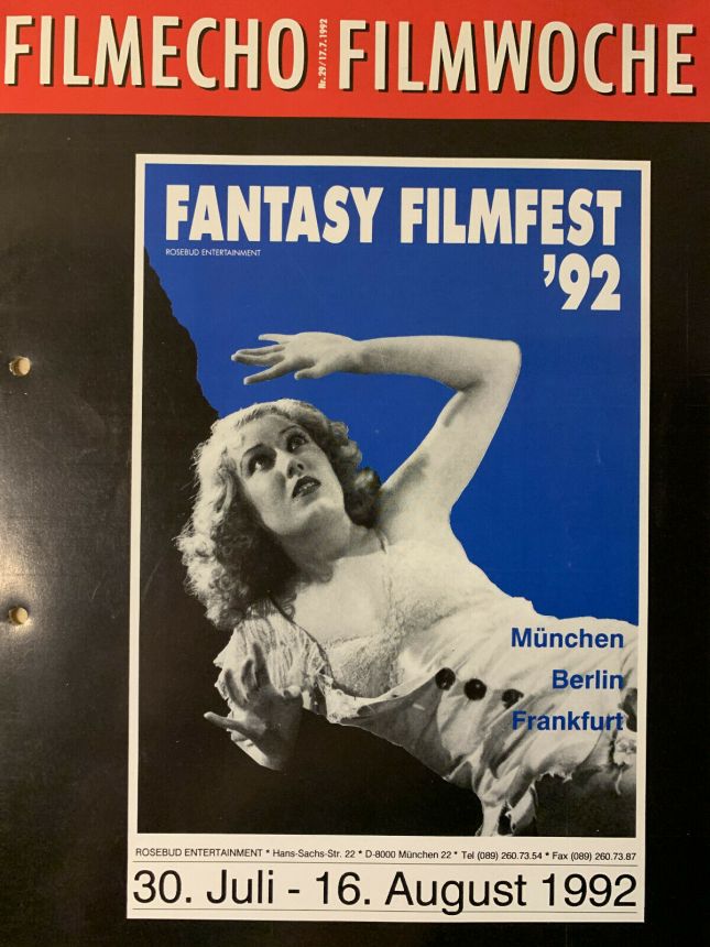 FILM-ECHO FILMWOCHE magazine side cover Issue 29 17 July 1992