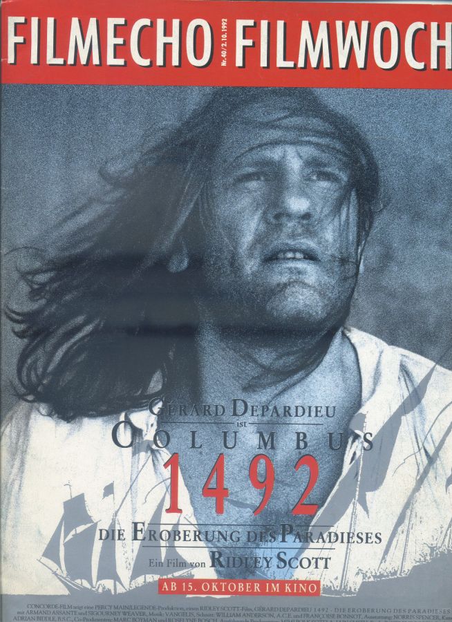 FILM-ECHO FILMWOCHE magazine side cover Issue 40 2 October 1992