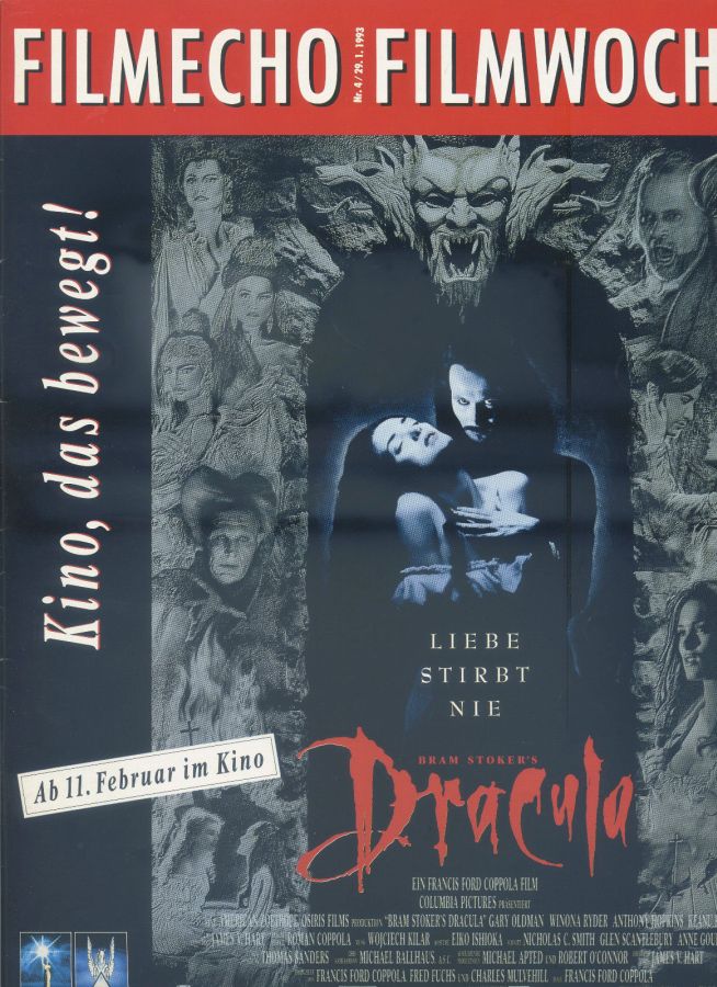 FILM-ECHO FILMWOCHE magazine side cover Issue 4 29 January 1993
