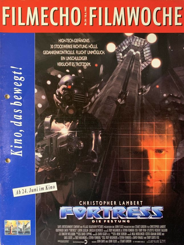 FILM-ECHO FILMWOCHE magazine side cover Issue 24 18 June 1993