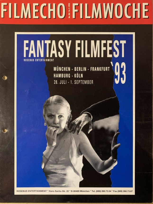 FILM-ECHO FILMWOCHE magazine side cover Issue 28 16 July 1993