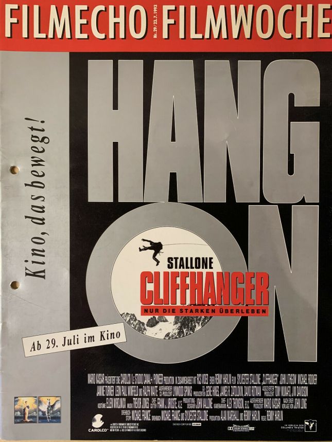 FILM-ECHO FILMWOCHE magazine side cover Issue 29 23 July 1993