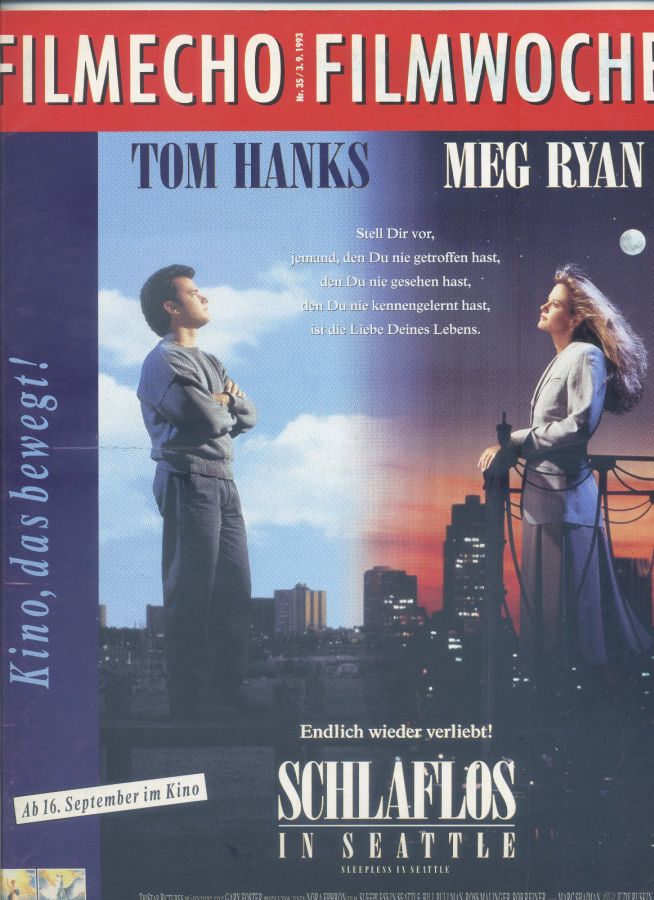 FILM-ECHO FILMWOCHE magazine side cover Issue 35 3 September 1993