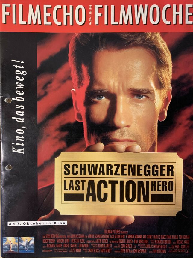 FILM-ECHO FILMWOCHE magazine side cover Issue 39 1 October 1993