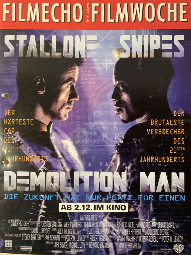 FILM-ECHO FILMWOCHE magazine side cover Issue 41 15 October 1993