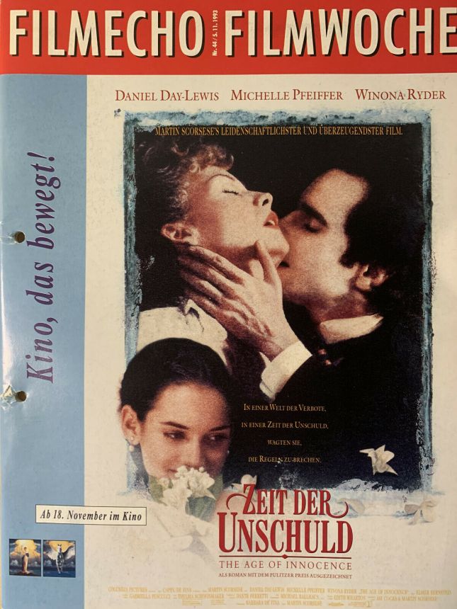 FILM-ECHO FILMWOCHE magazine side cover Issue 44 5 November 1993