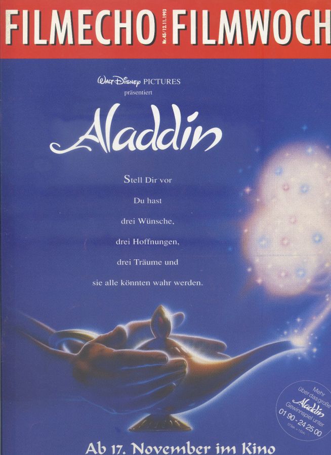 FILM-ECHO FILMWOCHE magazine side cover Issue 45 12 November 1993