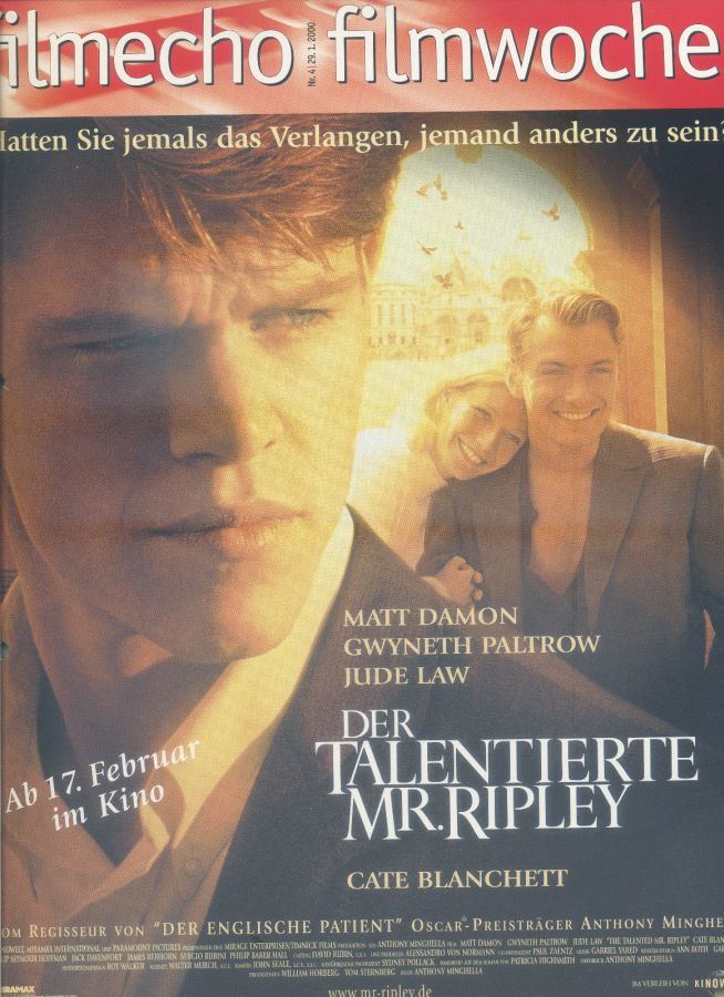 FILM-ECHO FILMWOCHE magazine side cover Issue 4 29 January 2000