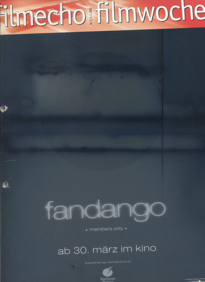 FILM-ECHO FILMWOCHE magazine side cover Issue 5 5 February 2000