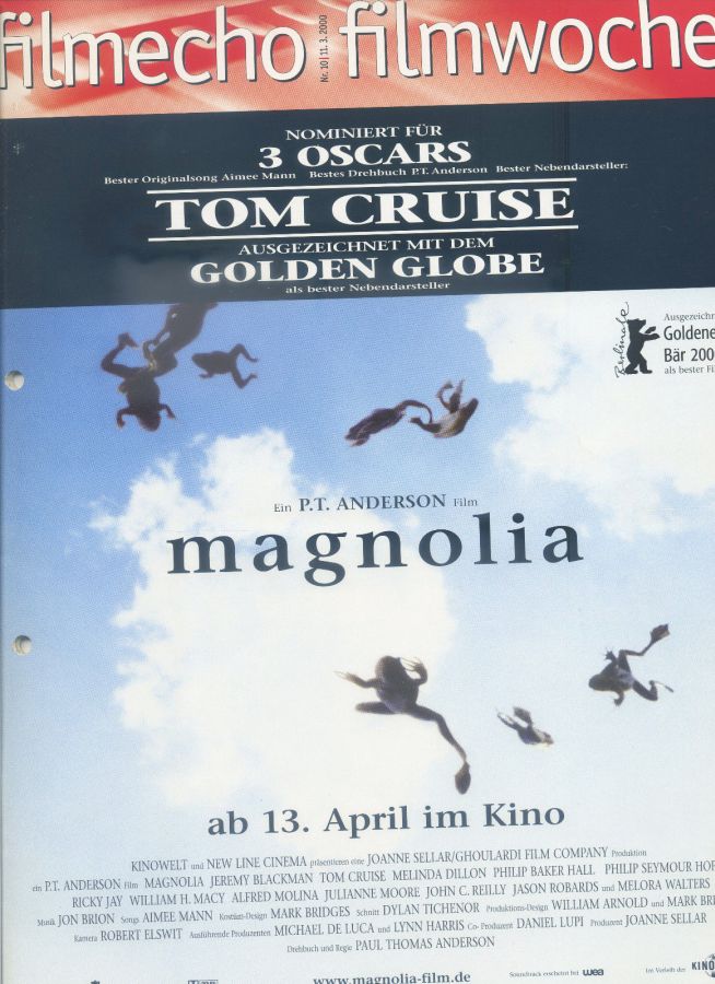 FILM-ECHO FILMWOCHE magazine side cover Issue 10 11 March 2000