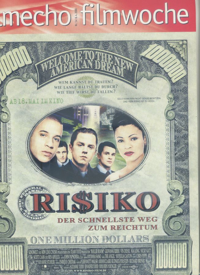FILM-ECHO FILMWOCHE magazine side cover Issue 14 8 April 2000