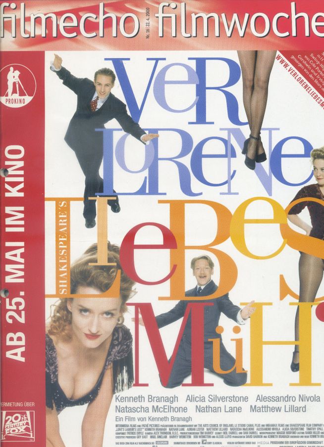 FILM-ECHO FILMWOCHE magazine side cover Issue 16 22 April 2000