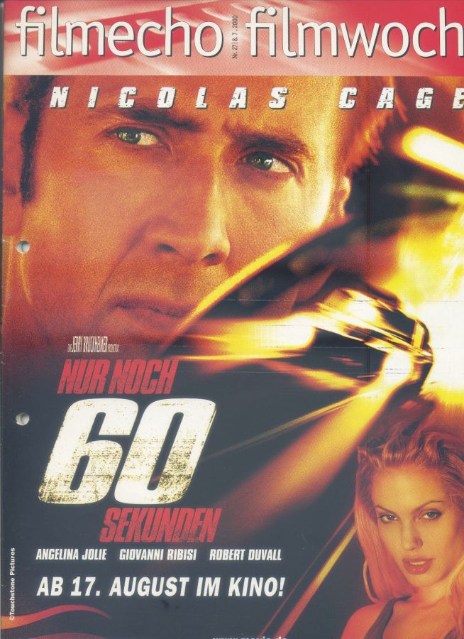 FILM-ECHO FILMWOCHE magazine side cover Issue 27 8 July 2000