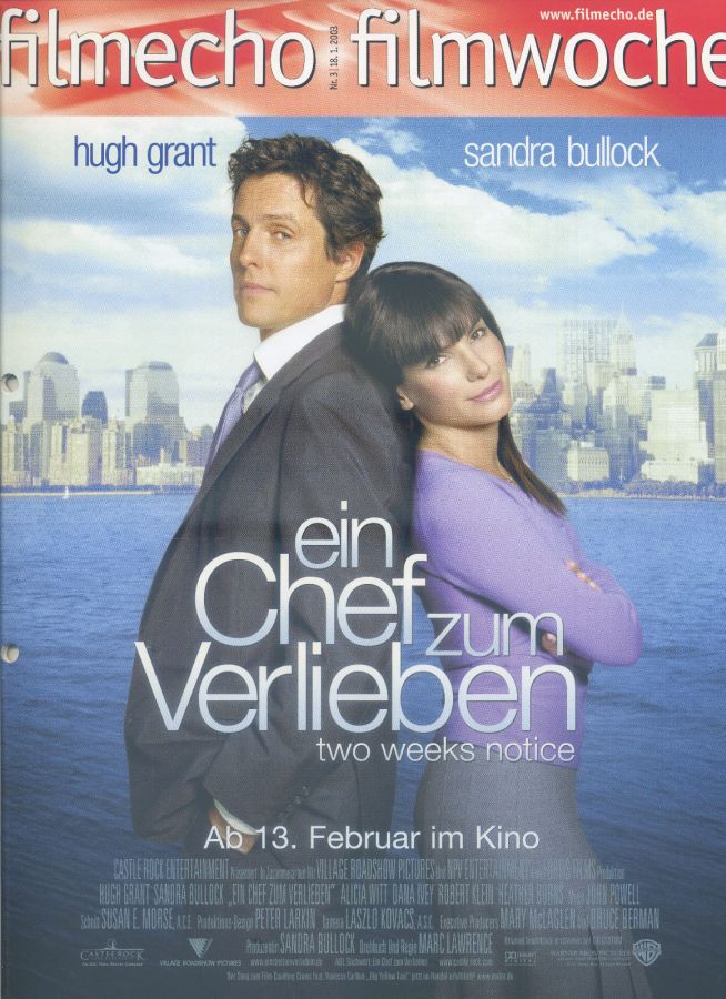 FILM-ECHO FILMWOCHE magazine side cover Issue 3 18 January 2003