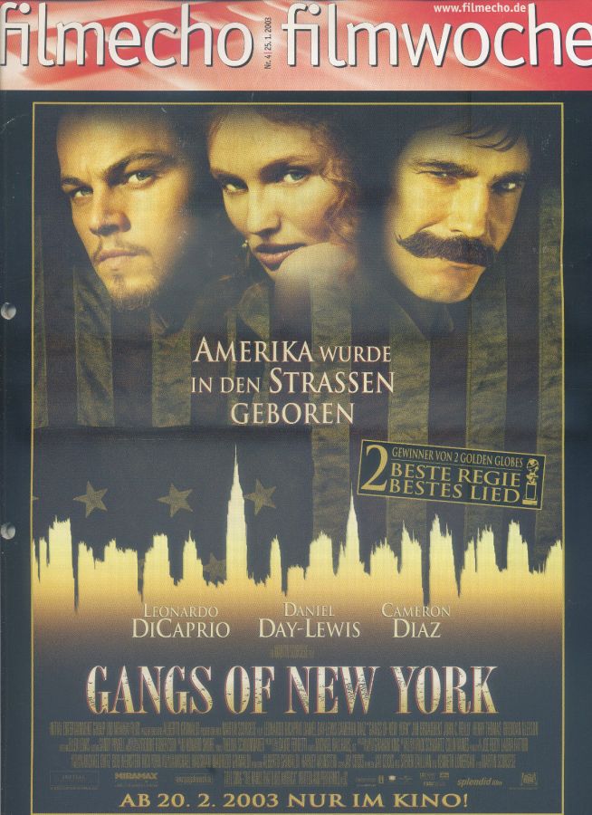 FILM-ECHO FILMWOCHE magazine side cover Issue 4 25 January 2003