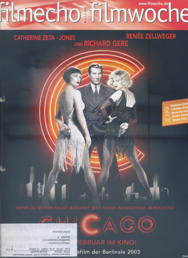 FILM-ECHO FILMWOCHE magazine side cover Issue 5 1 February 2003