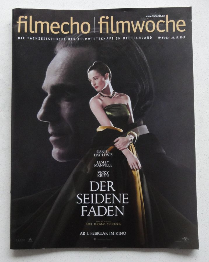 FILM-ECHO FILMWOCHE magazine side cover Issue 51-52 22 December 2017