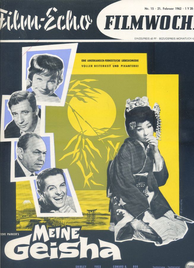 FILM-ECHO FILMWOCHE magazine side cover Issue 15 21 February 1962