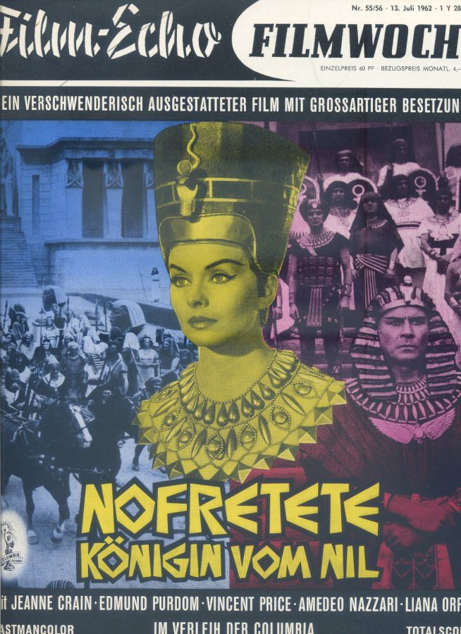 FILM-ECHO FILMWOCHE magazine side cover Issue 55-6 13 July 1962