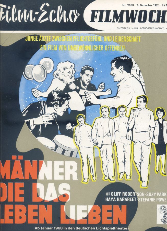 FILM-ECHO FILMWOCHE magazine side cover Issue 97-98 7 December 1962