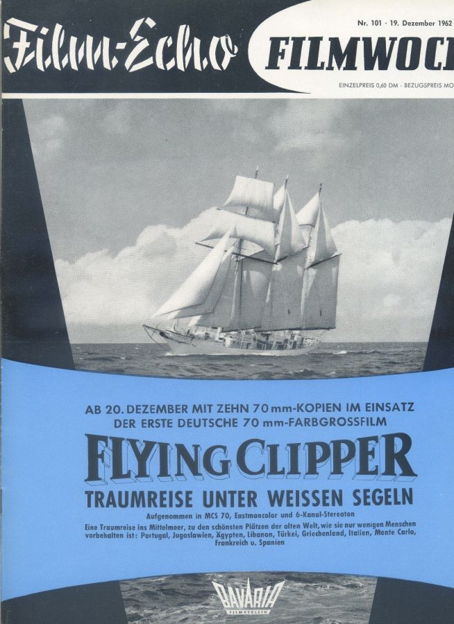 FILM-ECHO FILMWOCHE magazine side cover Issue 101 19 December 1962