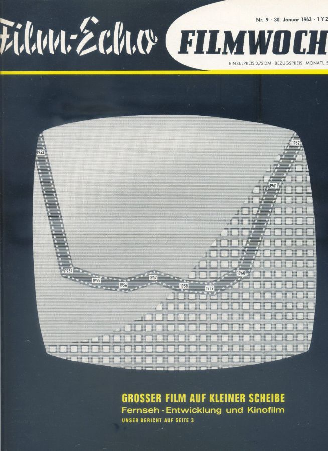 FILM-ECHO FILMWOCHE magazine side cover Issue 9 30 January 1963