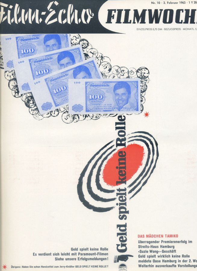 FILM-ECHO FILMWOCHE magazine side cover Issue 10 2 February 1963