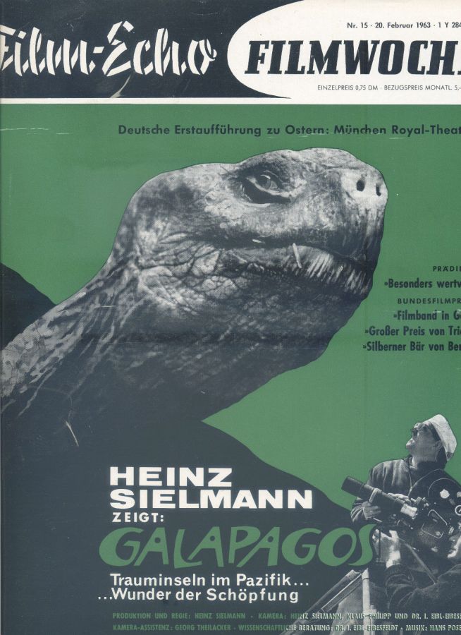 FILM-ECHO FILMWOCHE magazine side cover Issue 15 20 February 1963