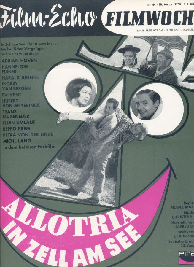 FILM-ECHO FILMWOCHE magazine side cover Issue 64 10 August 1963