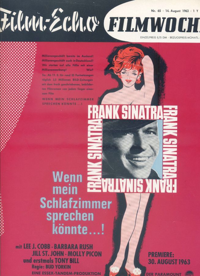 FILM-ECHO FILMWOCHE magazine side cover Issue 65 14 August 1963