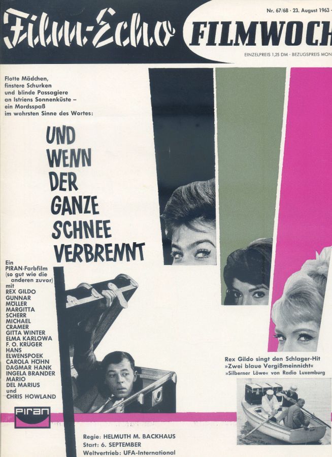 FILM-ECHO FILMWOCHE magazine side cover Issue 67-8 23 August 1963