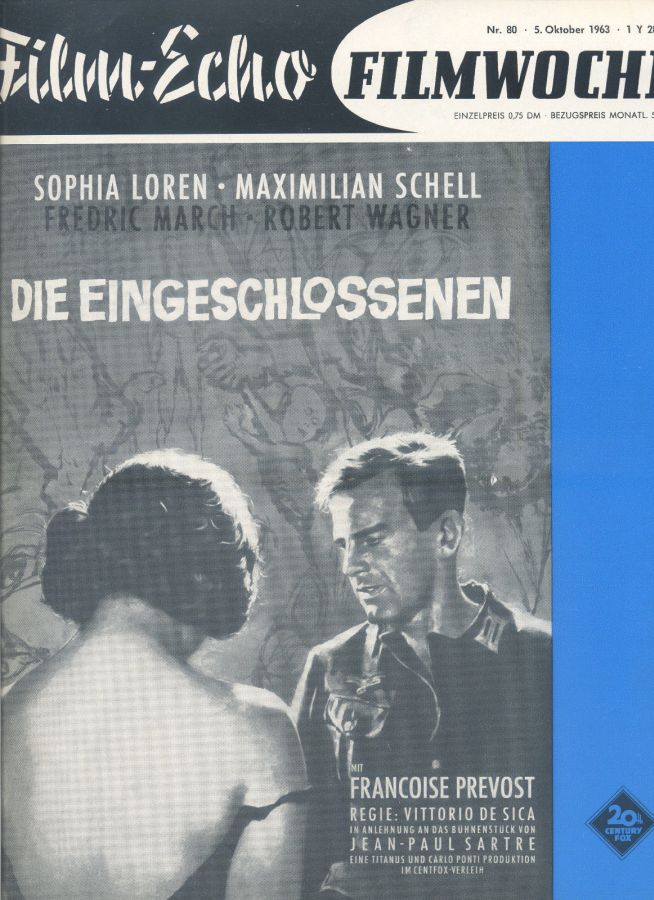 FILM-ECHO FILMWOCHE magazine side cover Issue 80 5 October 1963