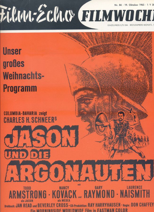 FILM-ECHO FILMWOCHE magazine side cover Issue 84 19 October 1963