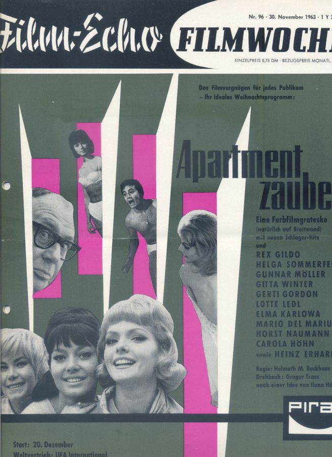 FILM-ECHO FILMWOCHE magazine side cover Issue 96 30 November 1963