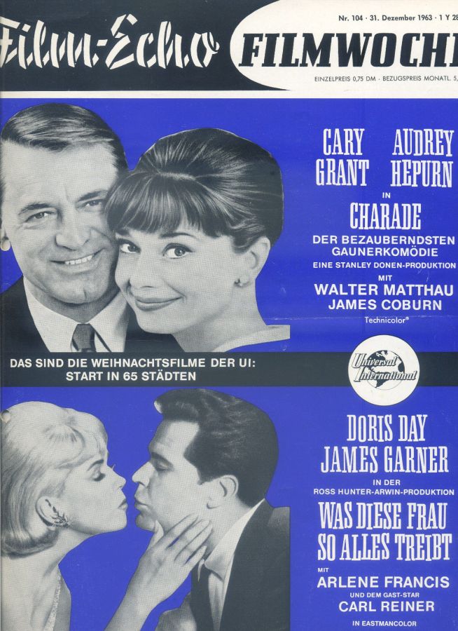 FILM-ECHO FILMWOCHE magazine side cover Issue 104 31 December 1963