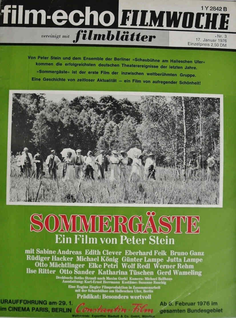 FILM-ECHO FILMWOCHE magazine side cover Issue 3 17 January 1976