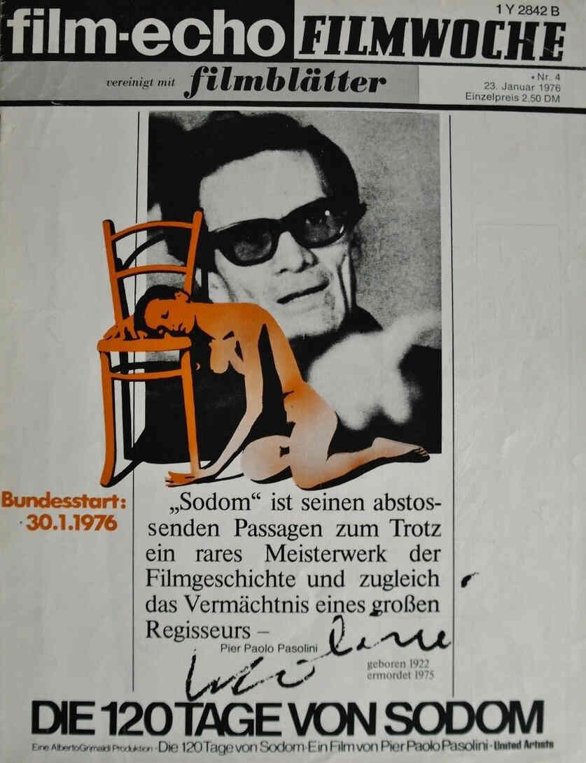FILM-ECHO FILMWOCHE magazine side cover Issue 4 23 January 1976