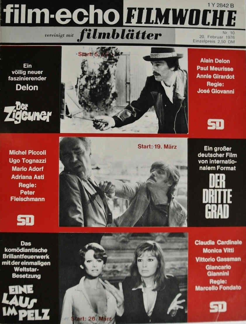 FILM-ECHO FILMWOCHE magazine side cover Issue 10 20 February 1976
