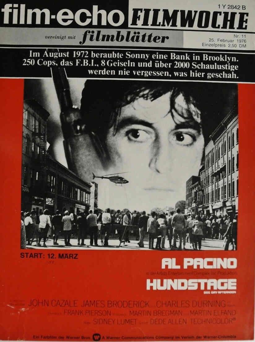 FILM-ECHO FILMWOCHE magazine side cover Issue 11 25 February 1976