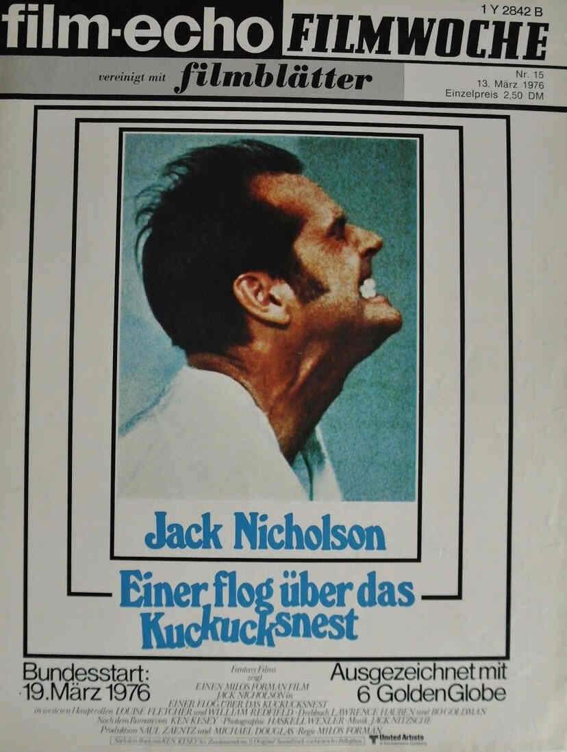FILM-ECHO FILMWOCHE magazine side cover Issue 15 13 March 1976