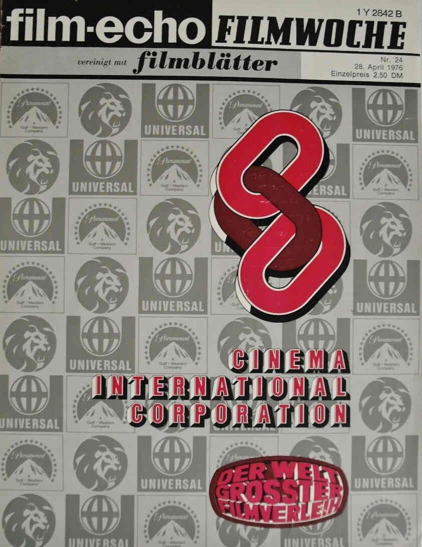 FILM-ECHO FILMWOCHE magazine side cover Issue 24 28 April 1976