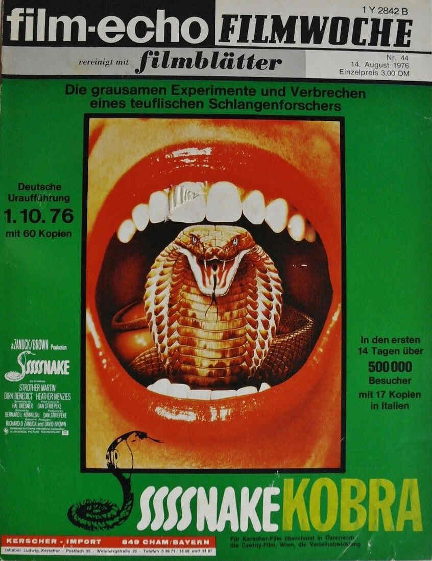 FILM-ECHO FILMWOCHE magazine side cover Issue 44 14 August 1976