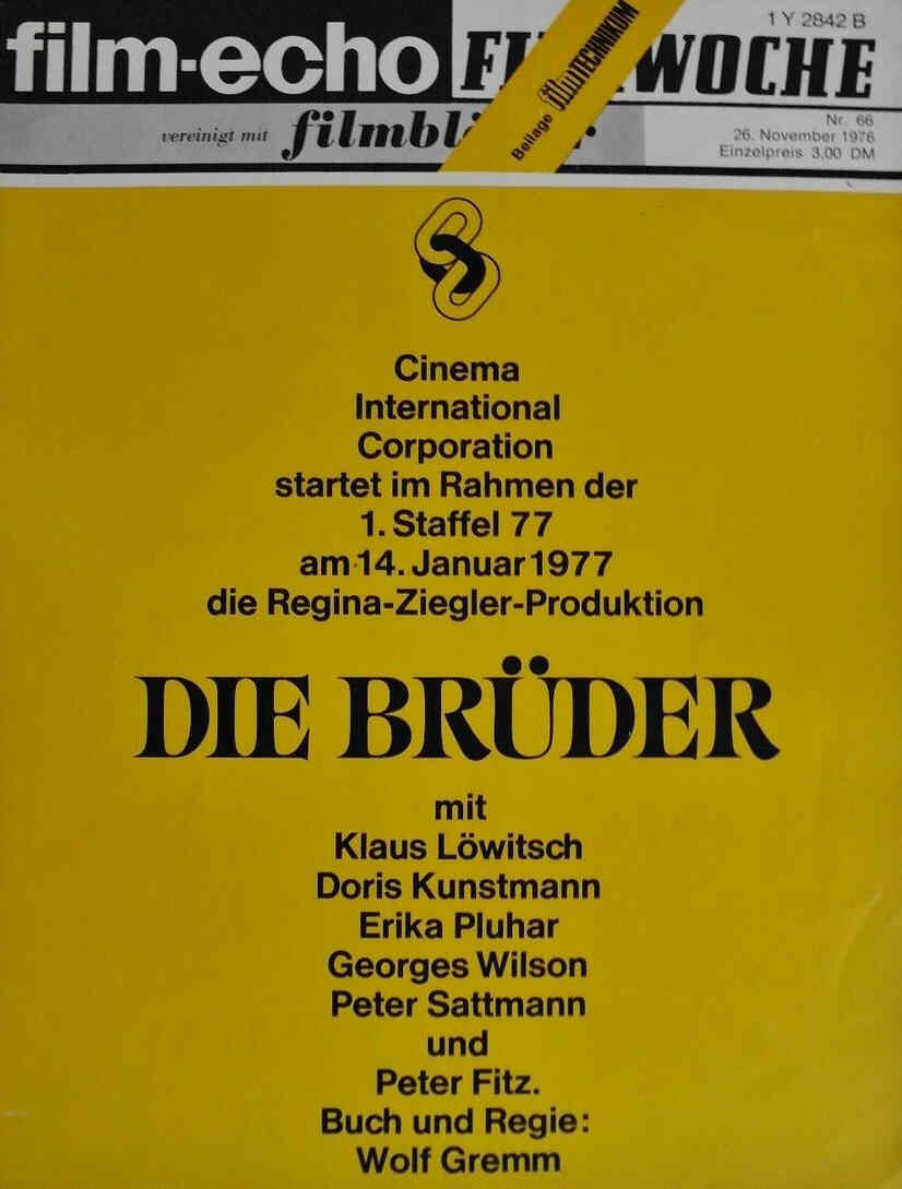 FILM-ECHO FILMWOCHE magazine side cover Issue 66 26 November 1976