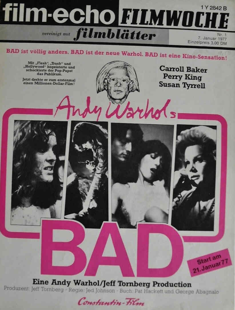 FILM-ECHO FILMWOCHE magazine side cover Issue 1 7 January 1977