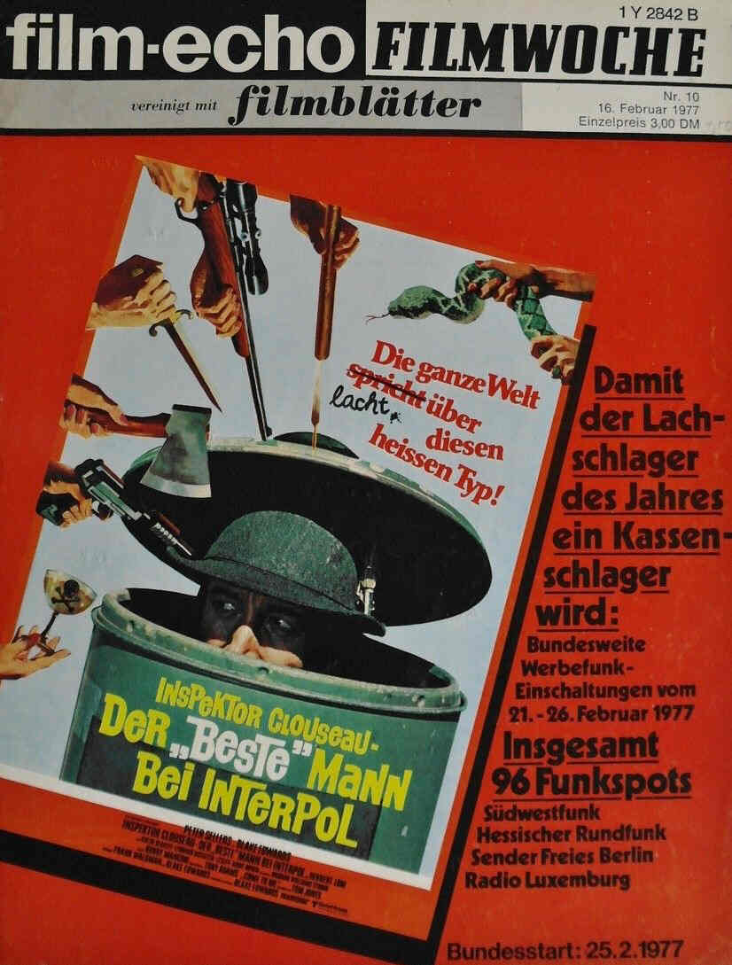 FILM-ECHO FILMWOCHE magazine side cover Issue 10 16 February 1977