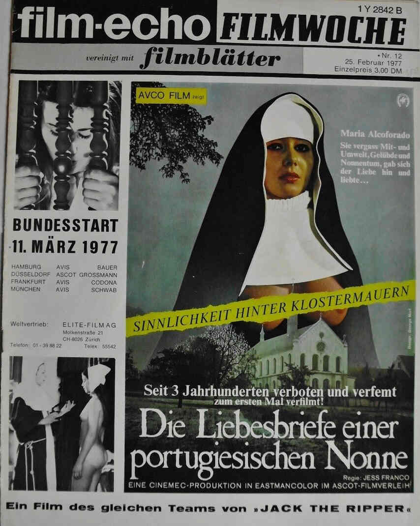 FILM-ECHO FILMWOCHE magazine side cover Issue 12 25 February 1977