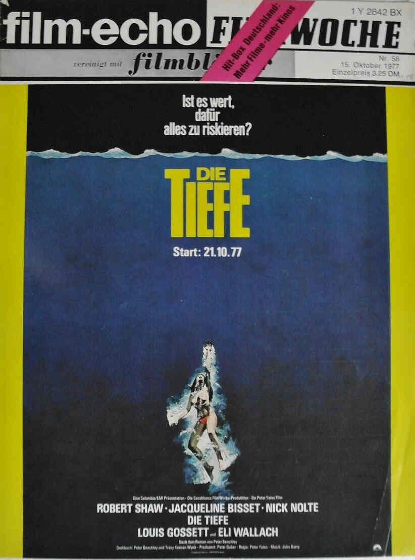 FILM-ECHO FILMWOCHE magazine side cover Issue 58 15 October 1977
