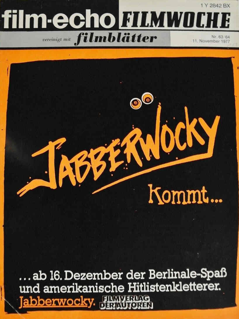 FILM-ECHO FILMWOCHE magazine side cover Issue 63/64 11 November 1977